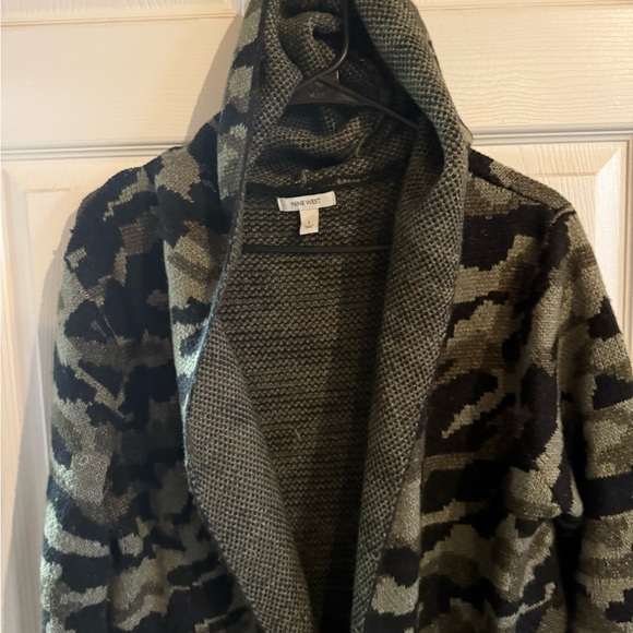 Nine West camo Textured Sweater size large - Picture 5 of 7